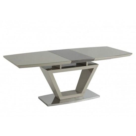 Aspin Glass Extending Dining Table In Latte_2