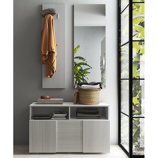 Aleta Wooden Hallway Furniture Set In Eucaliptus Oak Furniture in Fashion