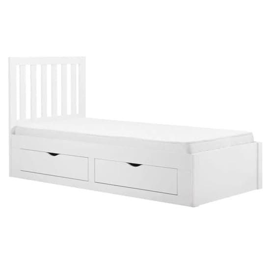 Aspen Wooden Single Bed With 4 Drawers In White_3
