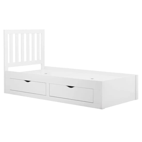 Aspen Wooden Single Bed With 4 Drawers In White_4