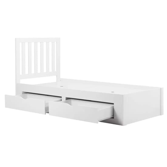 Aspen Wooden Single Bed With 4 Drawers In White_5
