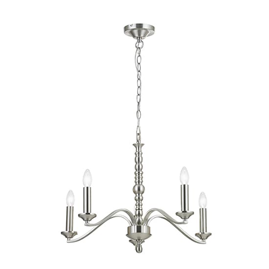 Astaire 5 Lights Ceiling Pendant Light In Satin Nickel_2