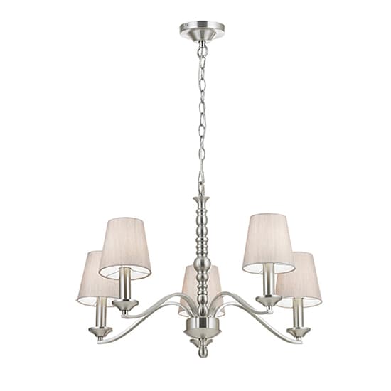 Astaire 5 Lights Ceiling Pendant Light In Satin Nickel_1