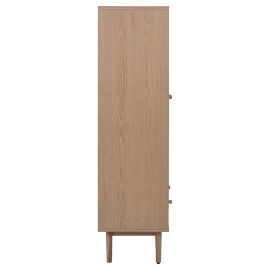 Astonik Wooden Display Cabinet With 2 Doors In Oak White_5