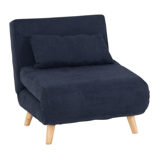 Annecy Fabric Chair Bed In Navy Blue_4