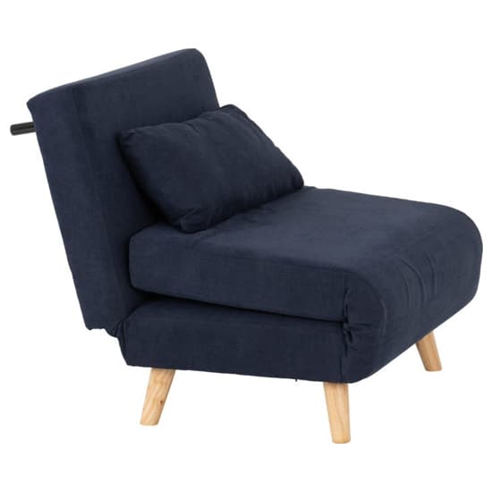 Annecy Fabric Chair Bed In Navy Blue_5