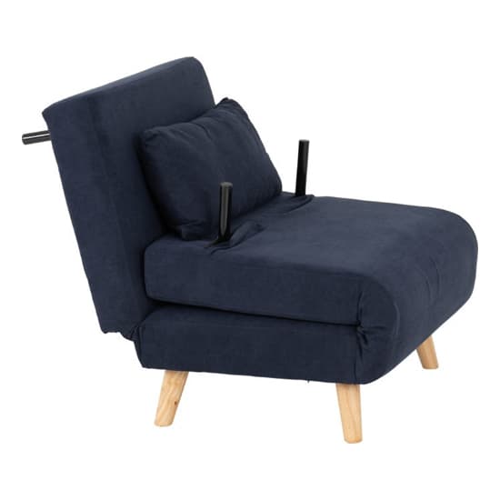 Annecy Fabric Chair Bed In Navy Blue_6