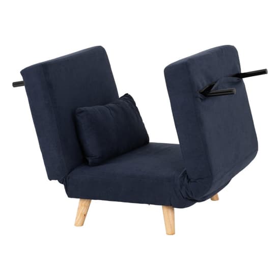 Annecy Fabric Chair Bed In Navy Blue_7
