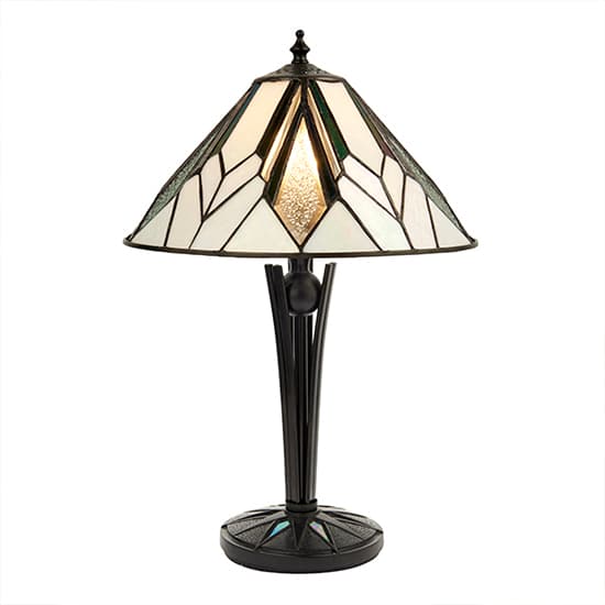 Astoria Small Tiffany Glass Table Lamp In Black_2