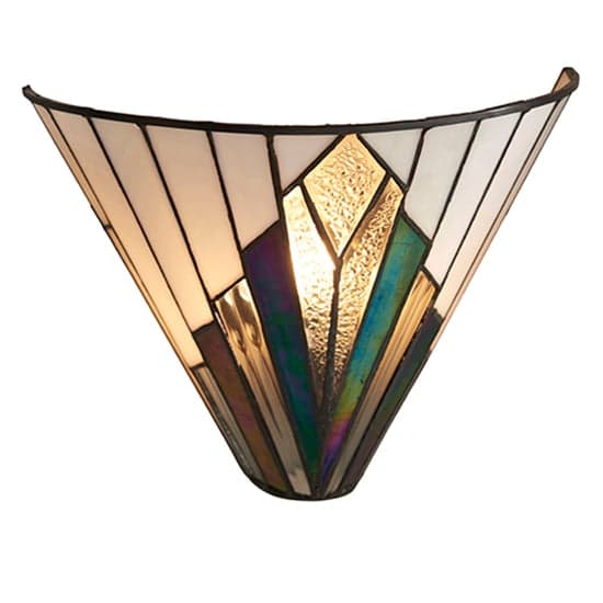 Astoria Tiffany Glass Wall Light In Dark Bronze_4