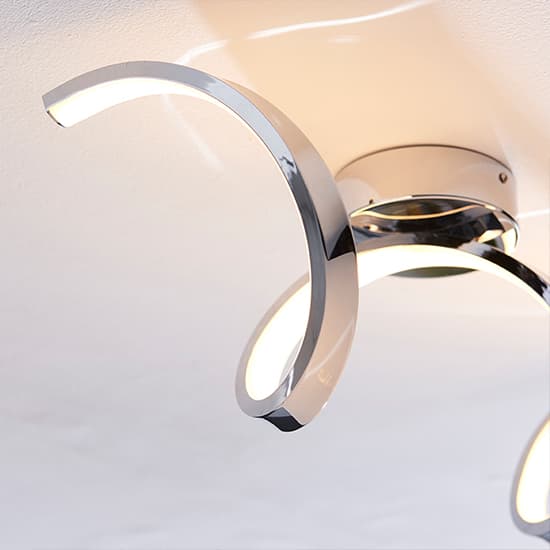 Astral LED Semi Flush Ceiling Light In Chrome_4