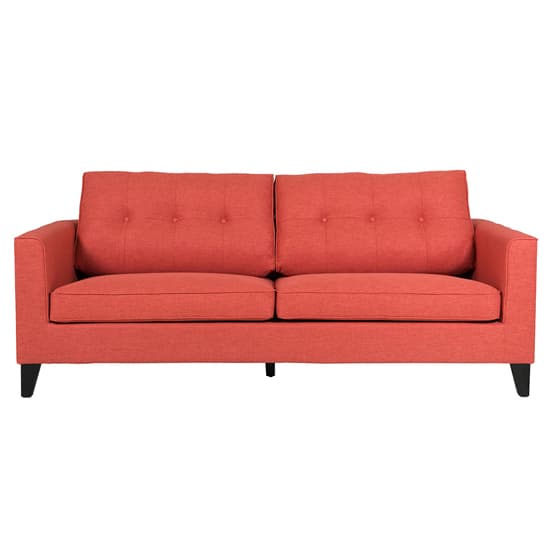 Astride Fabric 3 Seater Sofa In Rust Furniture in Fashion