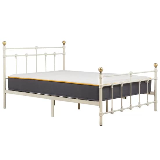 Atalla Metal Double Bed In Cream_2