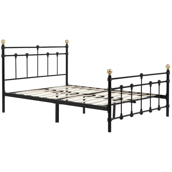 Atalla Metal Small Double Bed In Black_3