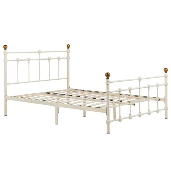Atalla Metal Small Double Bed In Cream_3