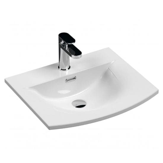 Athenia 50cm 1 Drawer Wall Vanity With Basin 4 In Gloss White_2