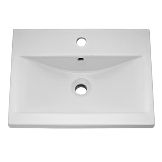 Athenia 50cm 2 Drawers Wall Vanity With Basin 1 In Gloss Grey_2