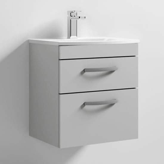 Athenia 50cm 2 Drawers Wall Vanity With Basin 4 In Grey Mist_1