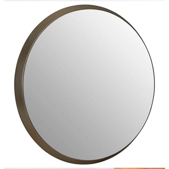 Athens Large Round Wall Bedroom Mirror In Silver Frame_2