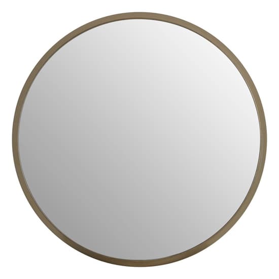 Athens Large Round Wall Bedroom Mirror In Silver Frame_3