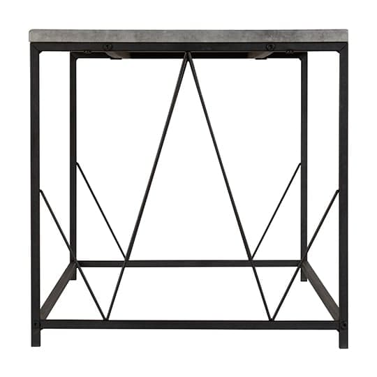 Alsip Rectangular Coffee Table In Concrete Effect And Black_3