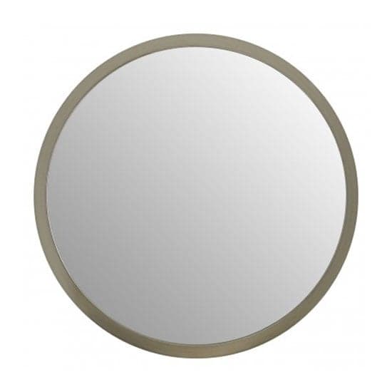 Athens Small Round Wall Bedroom Mirror In Silver Frame_1