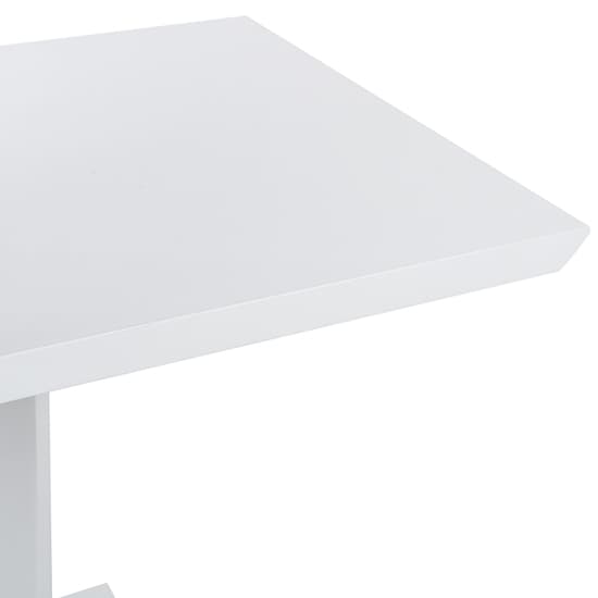 Atlantis Small High Gloss Dining Table In White With LED Lights_7