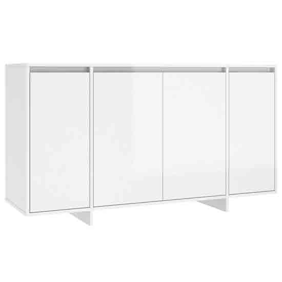 Atoka High Gloss Sideboard With 4 Doors In White_4