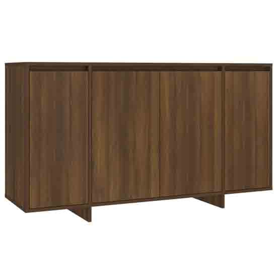 Atoka Wooden Sideboard With 4 Doors In Brown Oak_4