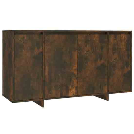 Atoka Wooden Sideboard With 4 Doors In Smoked Oak_4