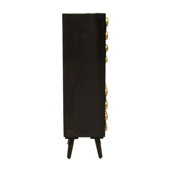 Atria Tall Wooden Storage Cabinet In Black And Gold_4