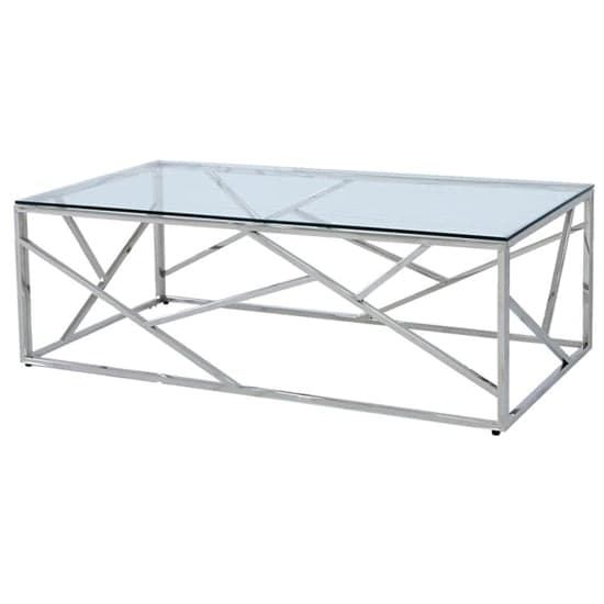 Attica Glass Coffee Table With Chrome Stainless Steel Base_2