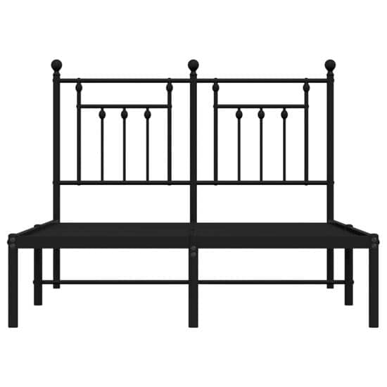 Attica Metal Double Bed With Headboard In Black_5