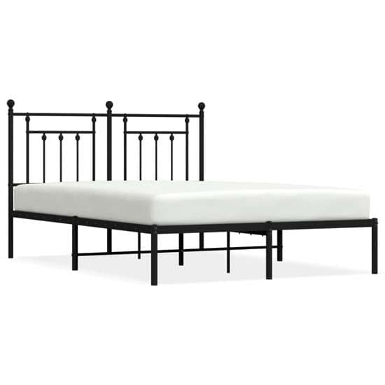 Attica Metal King Size Bed With Headboard In Black_2