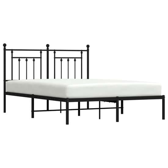 Attica Metal King Size Bed With Headboard In Black_3