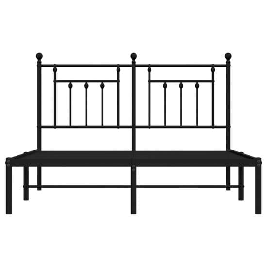 Attica Metal King Size Bed With Headboard In Black_5