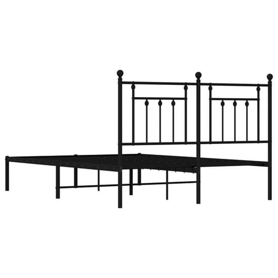 Attica Metal King Size Bed With Headboard In Black_7