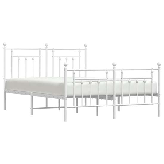 Attica Metal King Size Bed In White_3