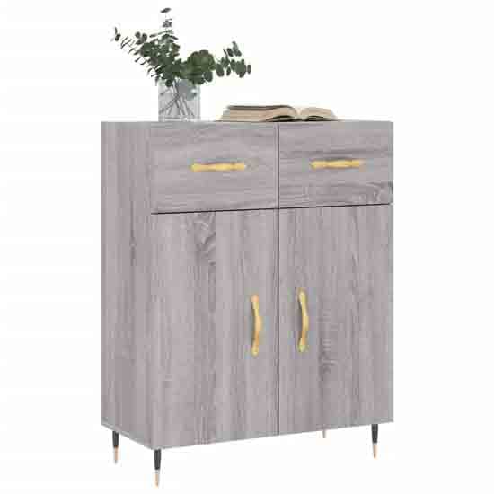 Attica Wooden Sideboard With 2 Doors In Grey Sonoma_2