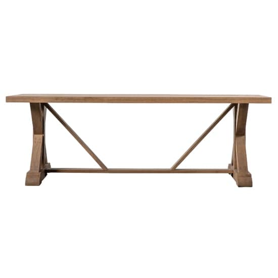 Attleboro 220cm Rectangular Wooden Dining Table In Light Wood_1