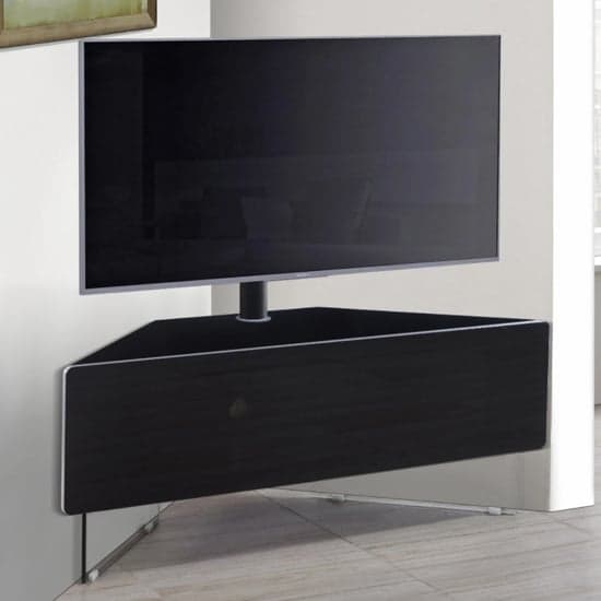 Adeja Ultra Corner High Gloss TV Stand In Black