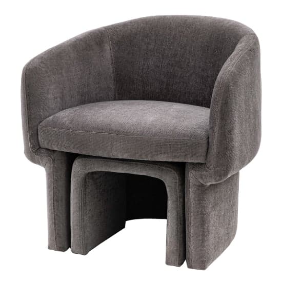 Augusta Fabric Armchair With Foot Stools In Blue_4