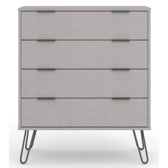 Avoch Wooden Chest Of Drawers In Grey With 4 Drawers_2