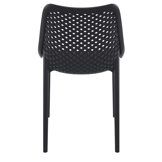 Aultas Outdoor Black Stacking Dining Chairs In Pair_6