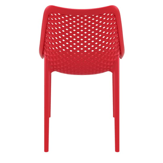Aultas Outdoor Red Stacking Dining Chairs In Pair_5