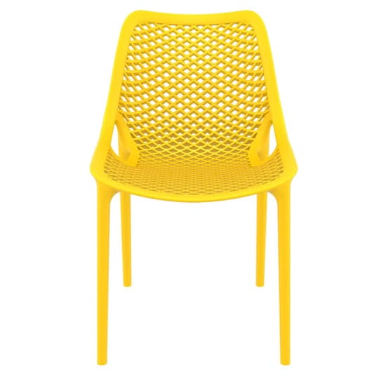 Aultas Outdoor Stacking Dining Chair In Yellow_2