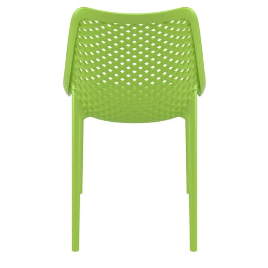 Aultas Outdoor Tropical Green Stacking Dining Chairs In Pair_6