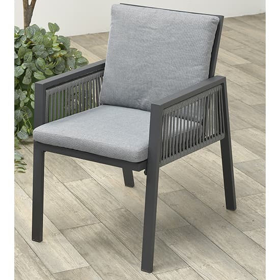 Aultbea Outdoor Fabric Lounge Dining Set In Light Grey_8