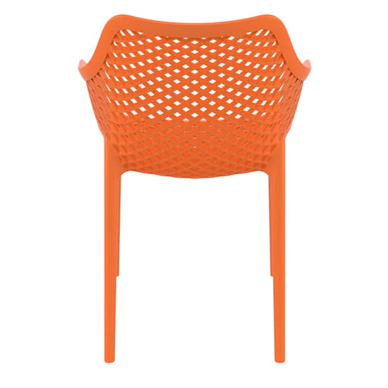 Aultos Outdoor Orange Stacking Armchairs In Pair_6