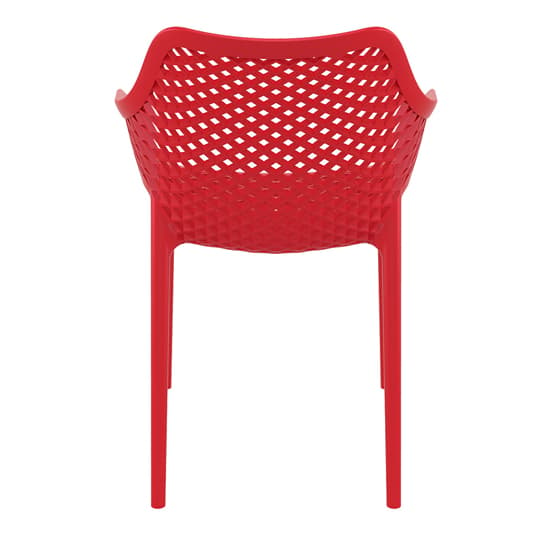 Aultos Outdoor Red Stacking Armchairs In Pair_6